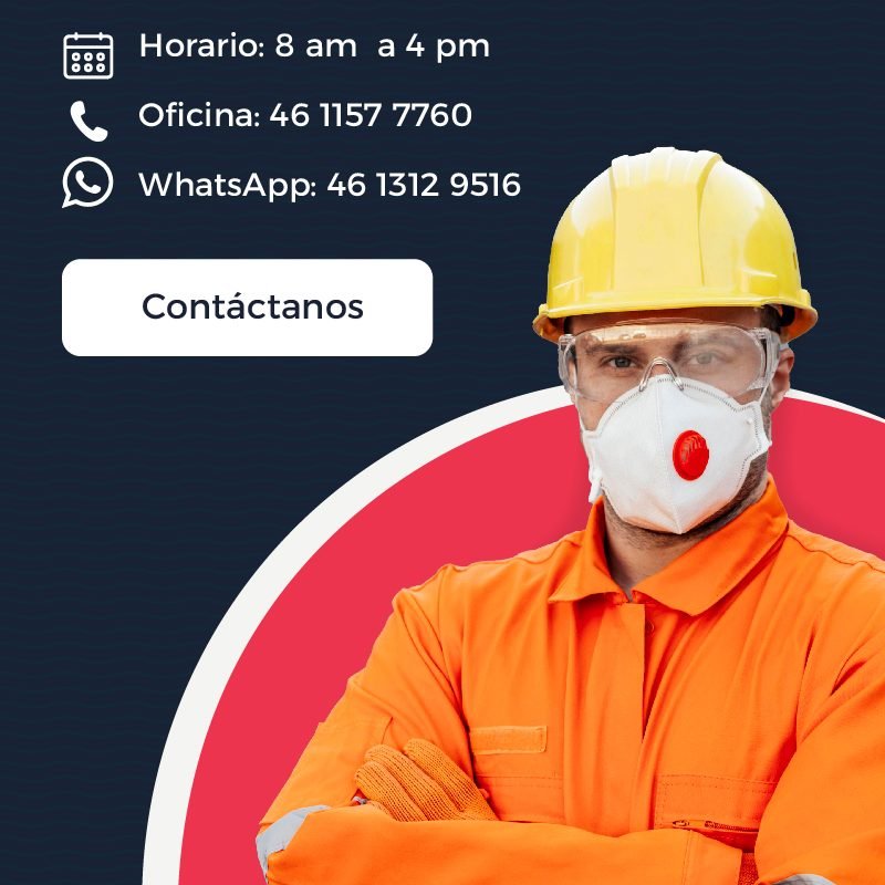 Trabajador con casco, lentes y respirador, CPS Proyectos y Servicios